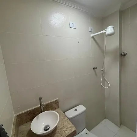Apto Vista Mar Com Ar Cond, Piscina E Garagem São Vicente Exterior photo