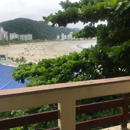 Apto Vista Mar Com Ar Cond, Piscina E Garagem São Vicente Exterior photo